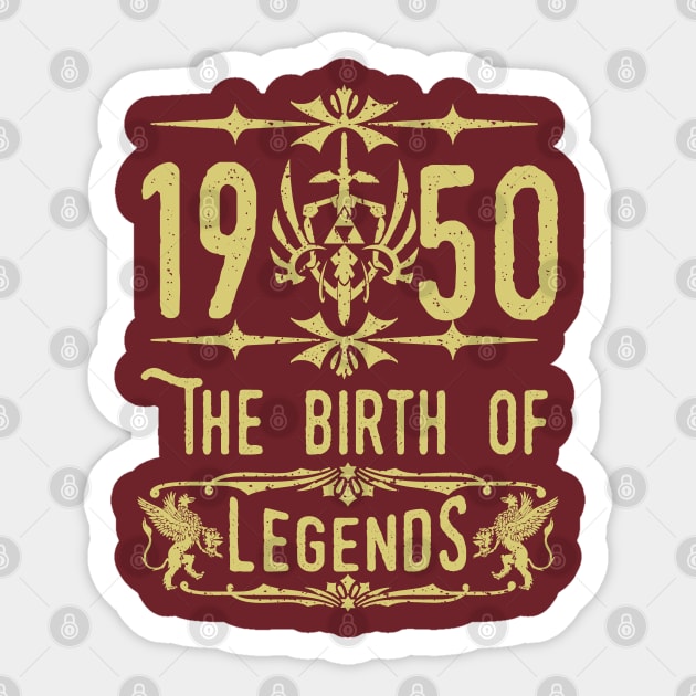 1950 The birth of Legends! Sticker by variantees